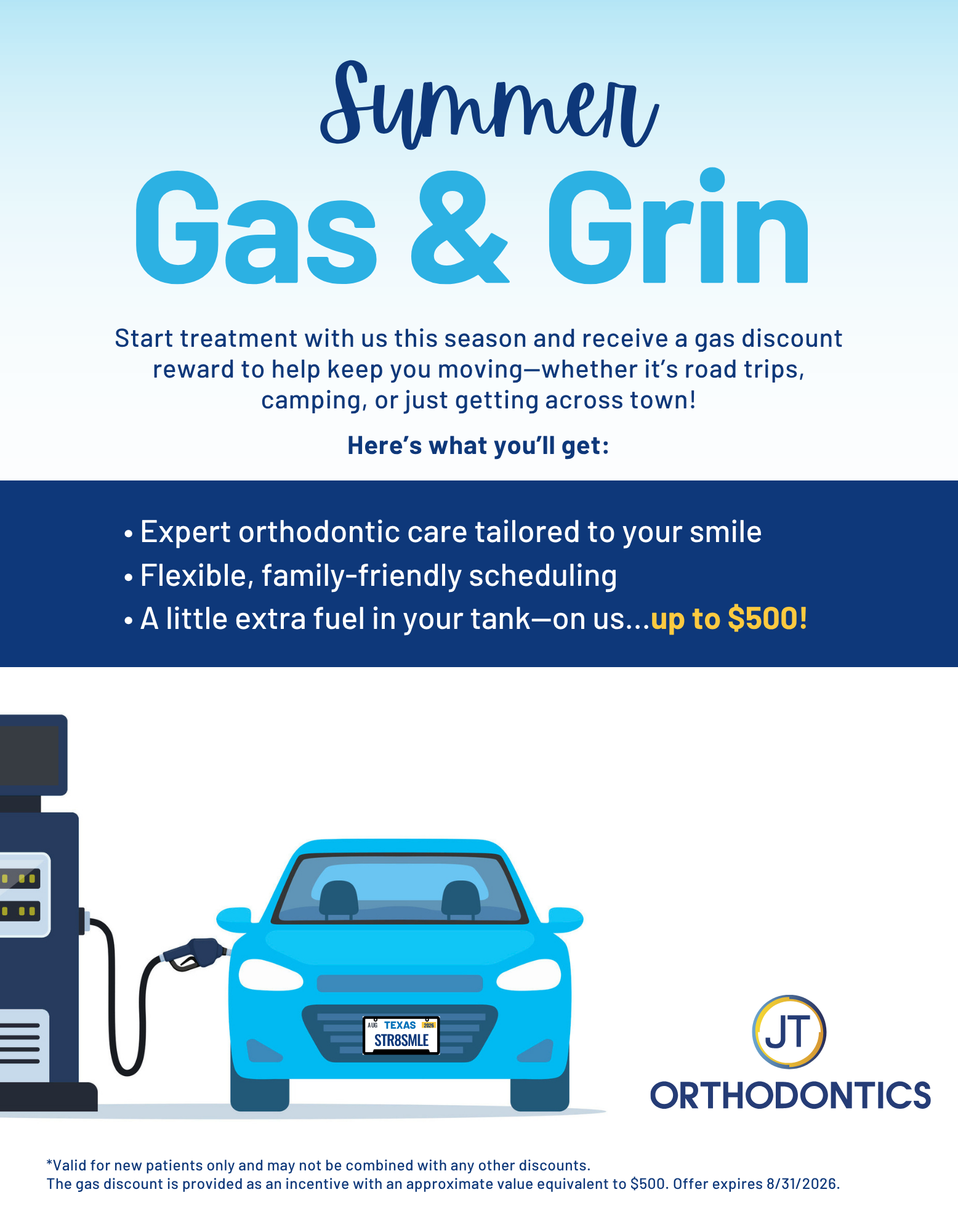 JT Summer Gas & Grin Promo