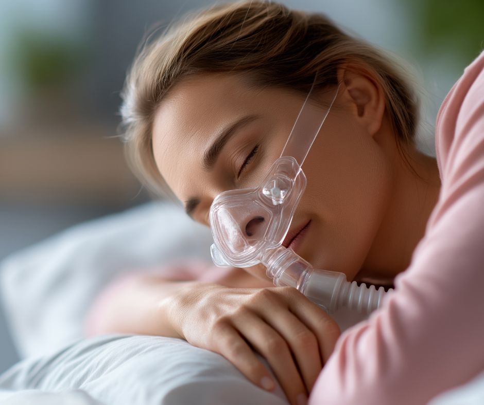 girl with sleep apnea